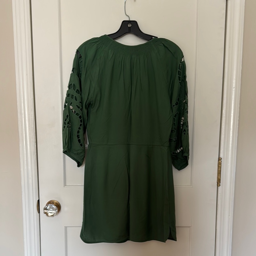 Vix Paula Hermanny Alice Short Chemise Cover Up - Green - Size S-Petite - Picture 6 of 6